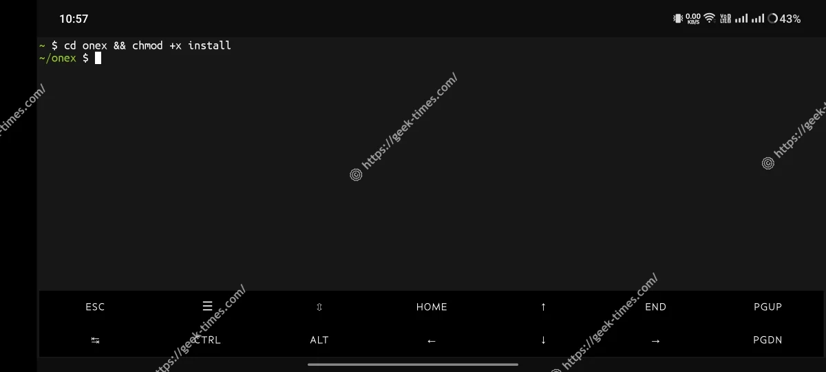 Navigating To The OneX Directory