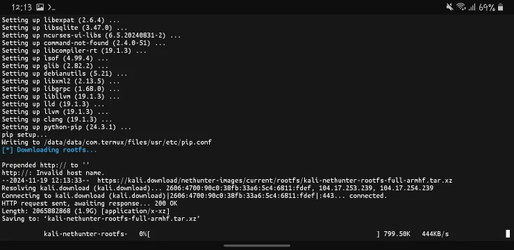 kali nethunter in termux