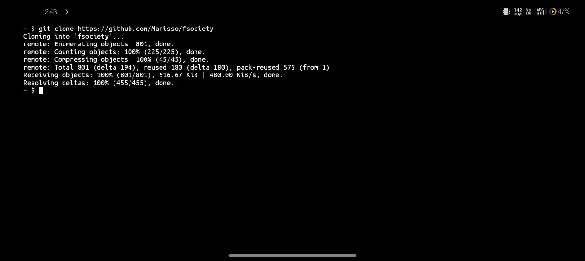 1000001589 Cloning FSociety In Termux
