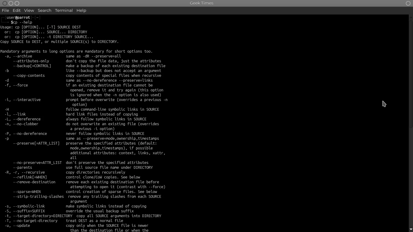 cp Command In Linux